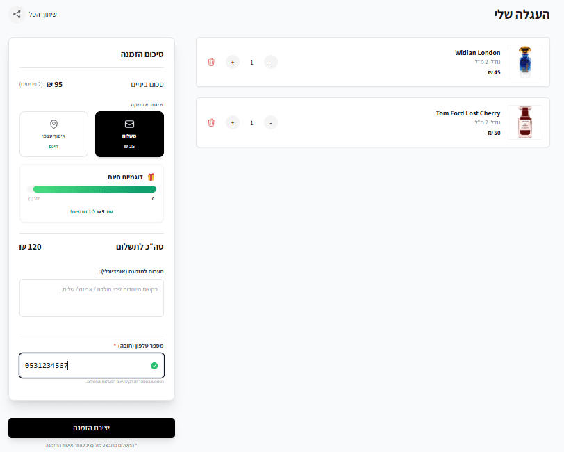 Cart Preview